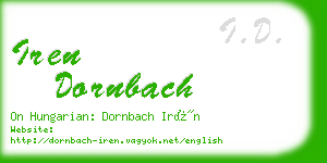 iren dornbach business card